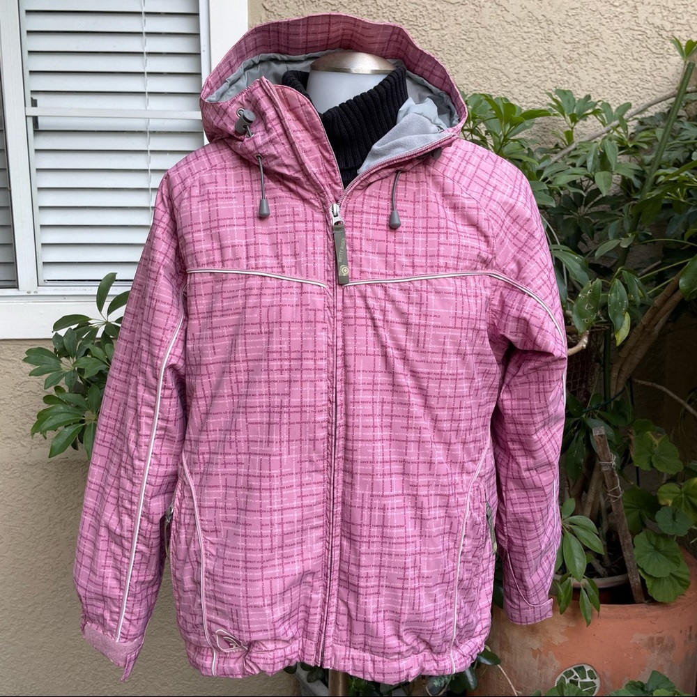Light pink/gray Betty Rides snow jacket